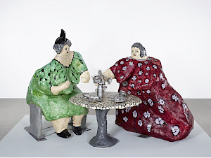 Niki de Saint Phalle, Tea Party, ou Le Thé chez Angelina,
1971, mumok - Museum moderner Kunst Stiftung Ludwig
Wien, Leihgabe der Österreichischen Ludwig-Stiftung,
seit 1981
Foto: mumok - Museum moderner Kunst Stiftung
Ludwig Wien, © 2022 Niki Charitable Art Foundation,
All rights reserved / ProLitteris, Zurich