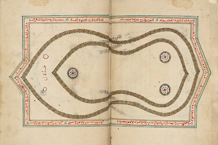 «Die Sandale Muhammads», aus einem Exemplar des «Dalāʾil al-khayrāt», Nordafrika. © Chester Beatty Library, Dublin