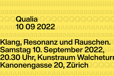 Qualia - Klang, Resonanz und Rauschen