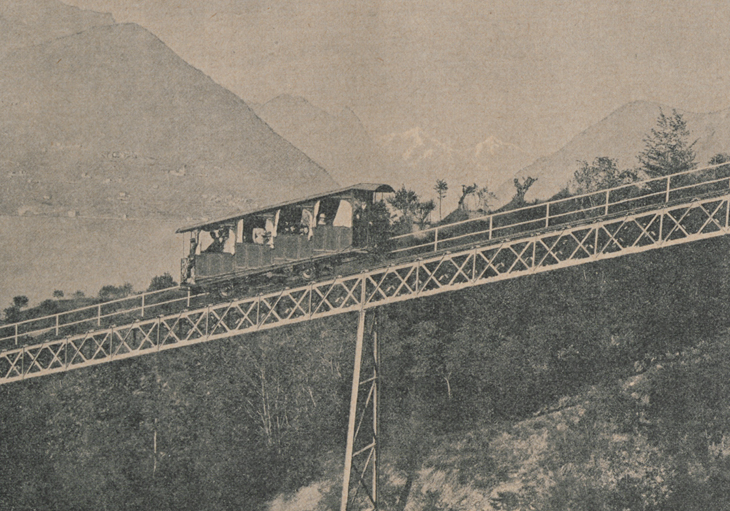 Prägte die Bundesstaatsgründung der Schweiz 1848: Der Bahnverkehr (Bild: ETH)