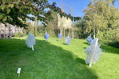 Kunstintervention im Park