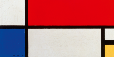 Piet Mondrian (1872–1944), Komposition mit Rot, Blau und Gelb, 1930, Öl auf Leinwand, 45 × 45 cm, Kunsthaus Zürich, Geschenk Alfred Roth, 1987