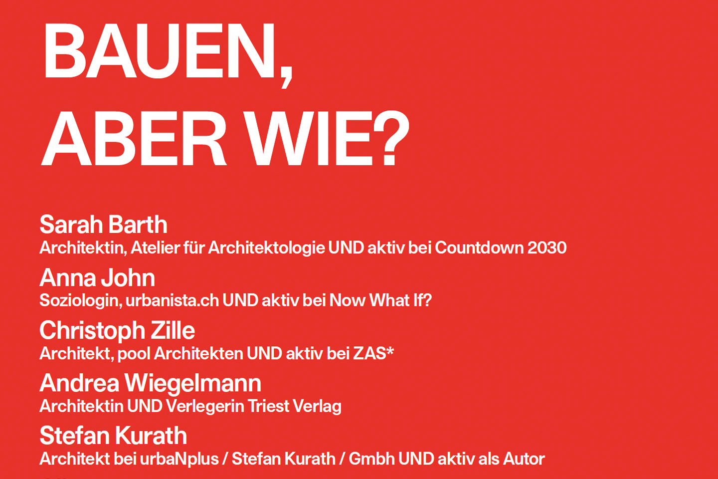 Bauen, aber wie?