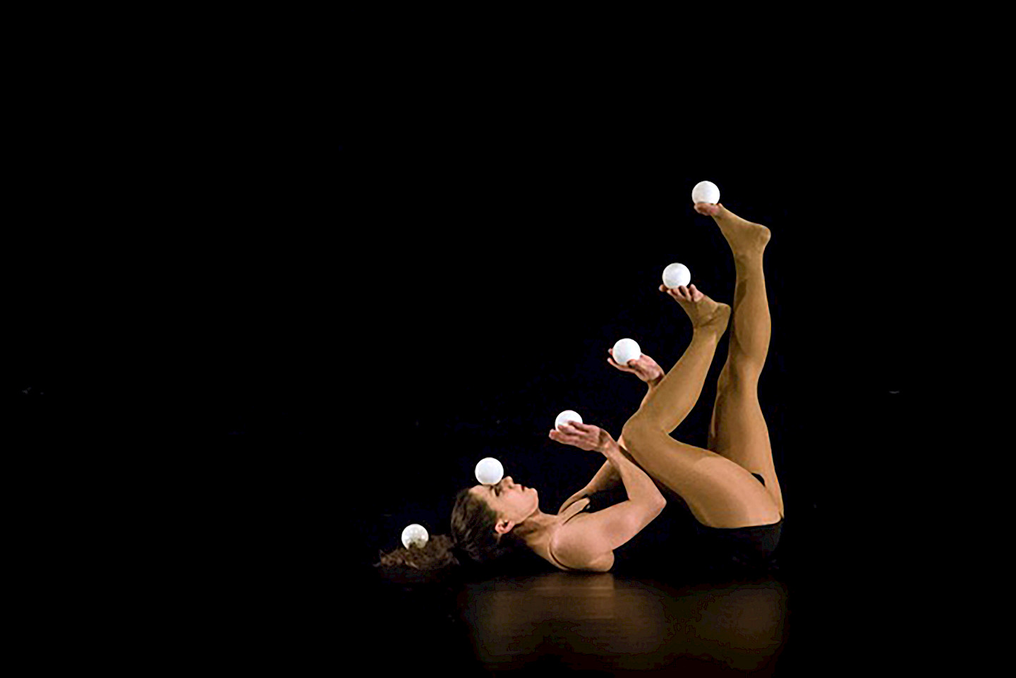 Foot juggling workshop
