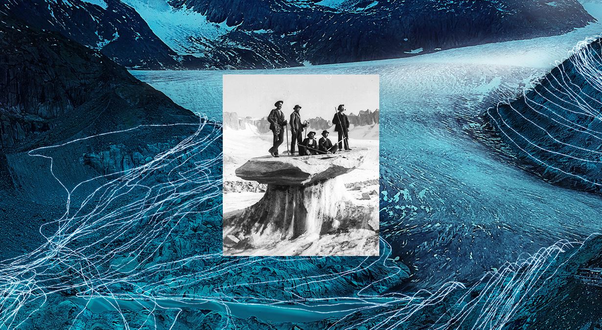Eine Zeitreise durch die Glaziologie im focusTerra ETH Zürich: Von abenteuerlichen Alpenexpeditionen und frühen Eiszeit-Theorien bis hin zu modernsten Vermessungsmethoden und Fragen zur Zukunft.