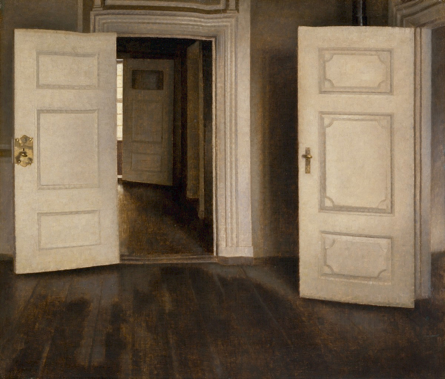 Vilhelm Hammershøi, Open Doors, 1905, The David Collection, Copenhagen, photo: The David Collection