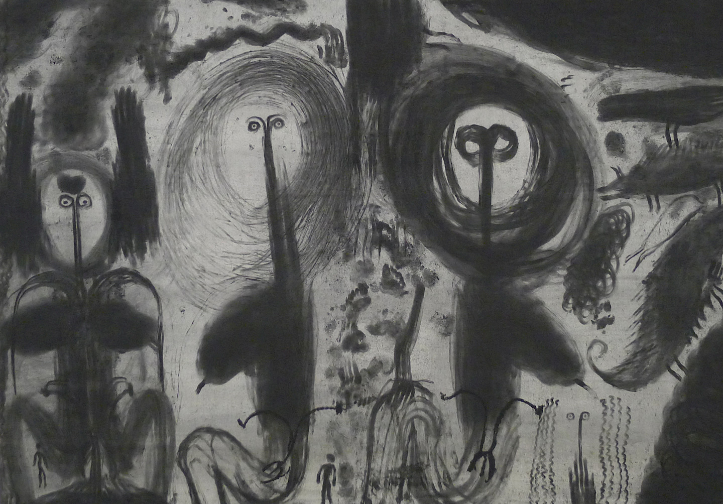 Miriam Cahn, L.I.S. rechts + links, 1987, Kunsthaus Zug, Foto: Anna Maysuk © Courtesy of the artist