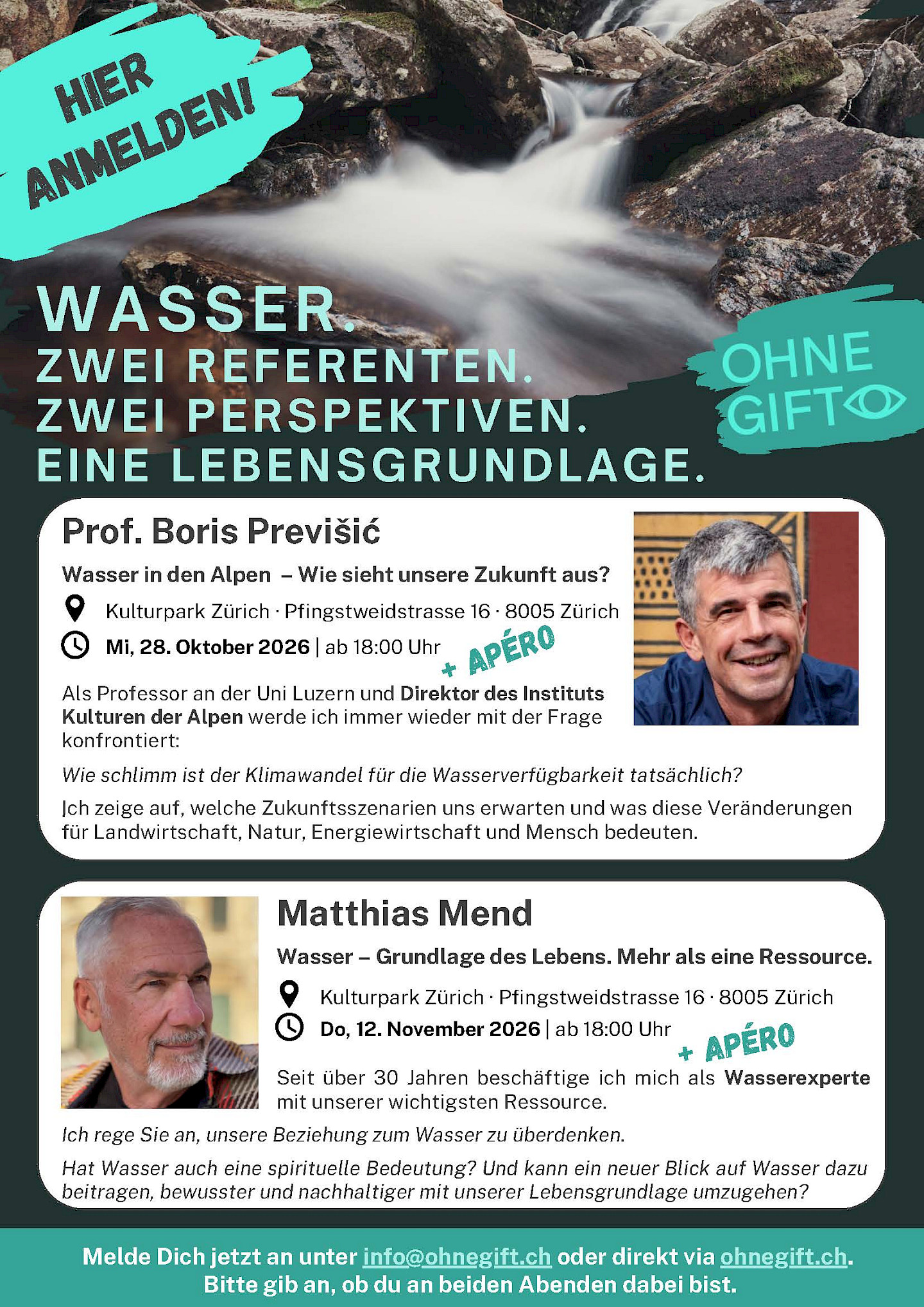 Wasser – Grundlage des Lebens. Mehr als eine Ressource.