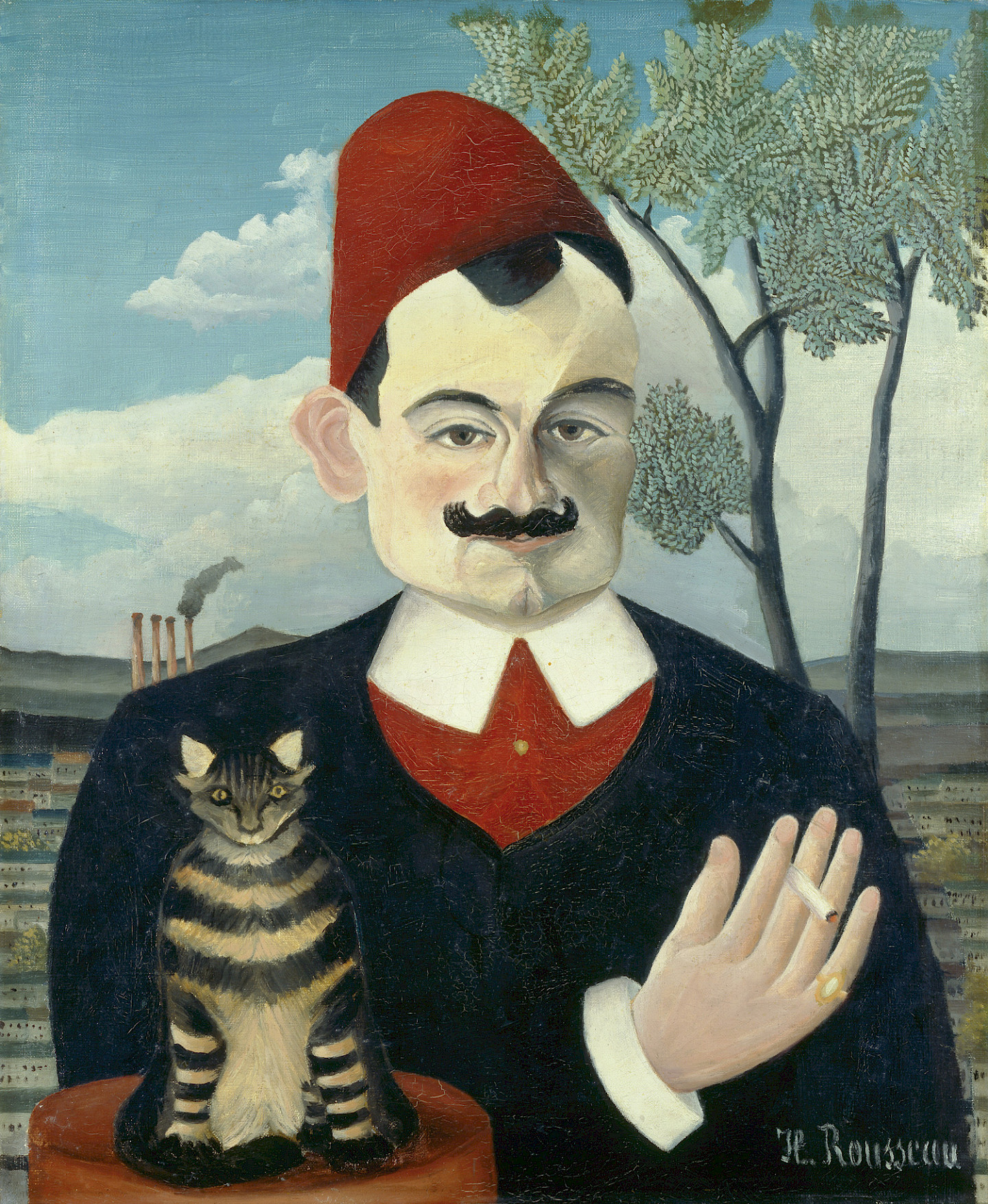 Henri Rousseau, Portrait de Monsieur X (Pierre Loti), 1906, Öl auf Leinwand, 61 x 50 cm, Kunsthaus Zürich, 1940