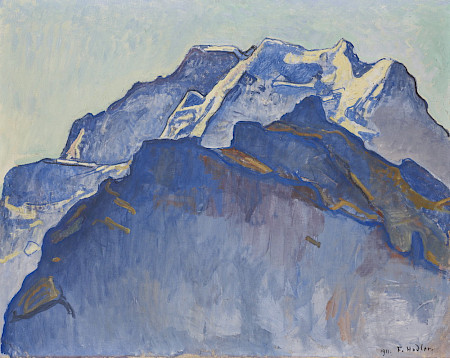Ferdinand Holder, Das Jungfraumassig. Alpenmalerei unterwegs zu den Vorformen der Abstraktion.